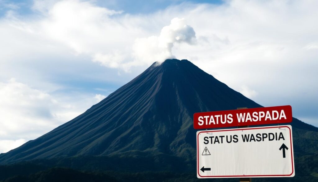 Status Waspada Gunung Merapi